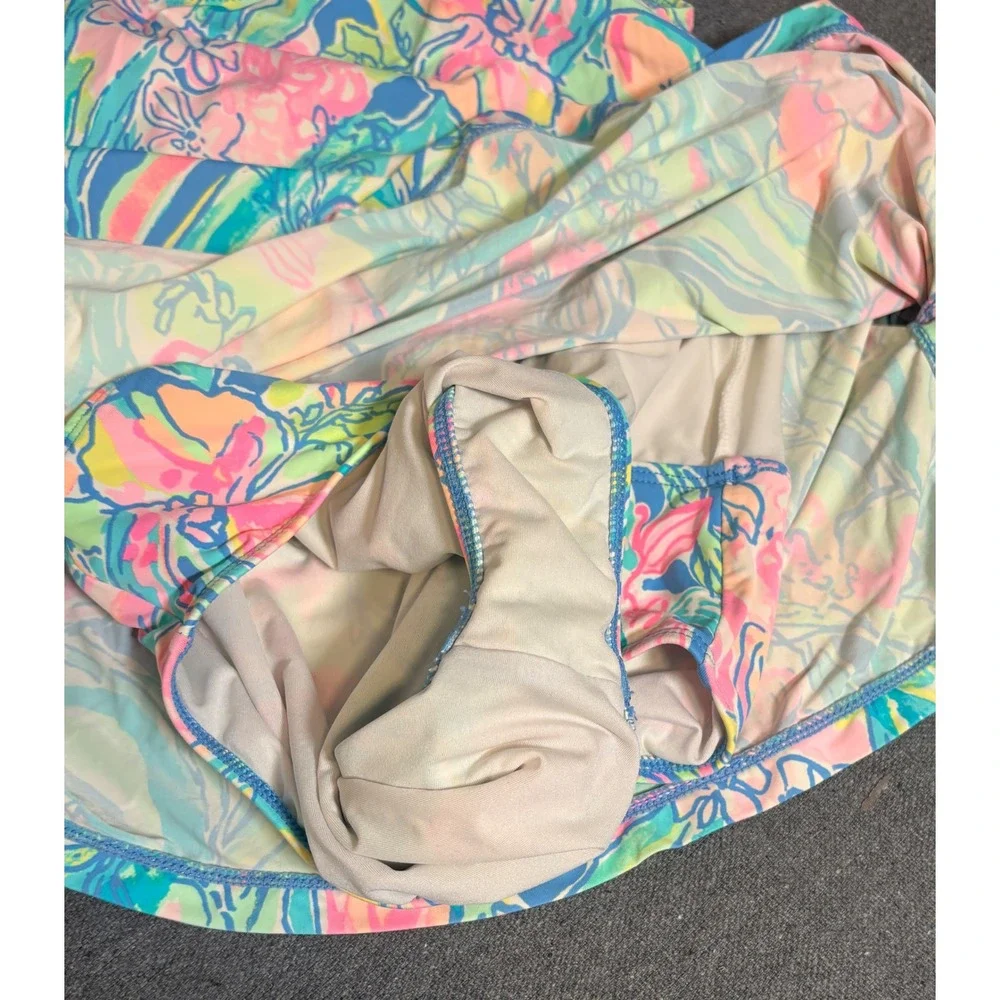 Lilly Pulitzer Girls Multicolor Floral Tankini Swimsuit Set Size 10